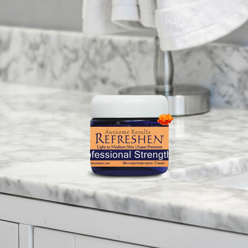 2 oz. - REFRESHEN Professional Strength Super Premium Microdermabrasion Cream - Orange Label - SKU867684000029