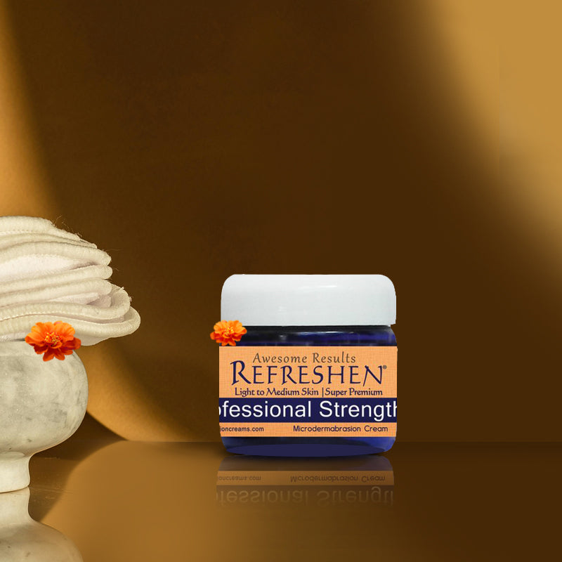 2 oz. - REFRESHEN Professional Strength Super Premium Microdermabrasion Cream - Orange Label - SKU867684000029