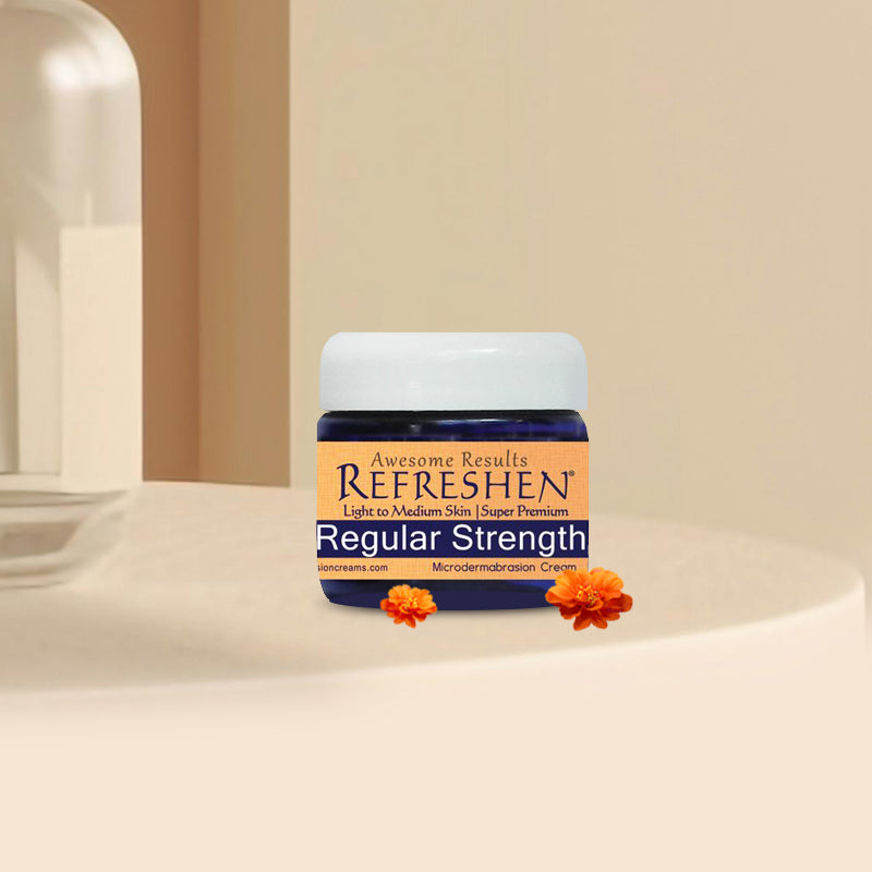 2 oz. - REFRESHEN Regular Strength Super Premium Microdermabrasion Cream - Orange Label