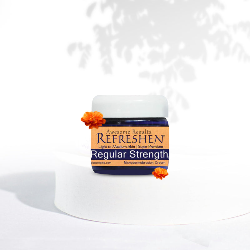 2 oz. - REFRESHEN Regular Strength Super Premium Microdermabrasion Cream - Orange Label