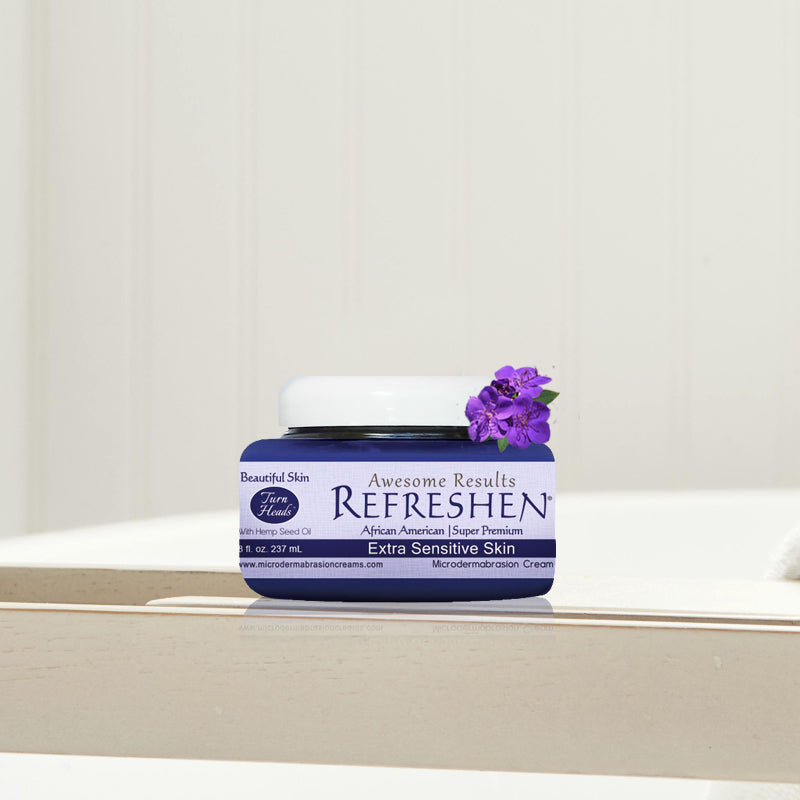 8 oz. - REFRESHEN Extra Sensitive Skin Super Premium Microdermabrasion Cream - Plum Label - SKU867023000246