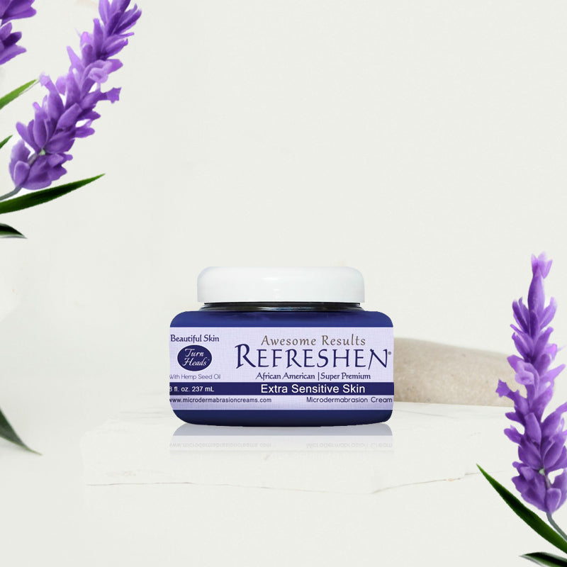 8 oz. - REFRESHEN Extra Sensitive Skin Super Premium Microdermabrasion Cream - Plum Label - SKU867023000246