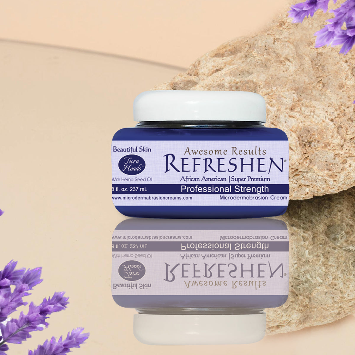 8 oz. - REFRESHEN Professional Strength Super Premium Microdermabrasion Cream - Plum Label - SKU867023000277