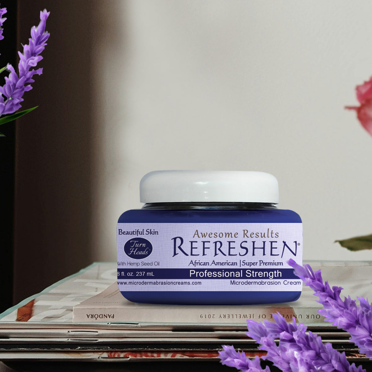 8 oz. - REFRESHEN Professional Strength Super Premium Microdermabrasion Cream - Plum Label - SKU867023000277