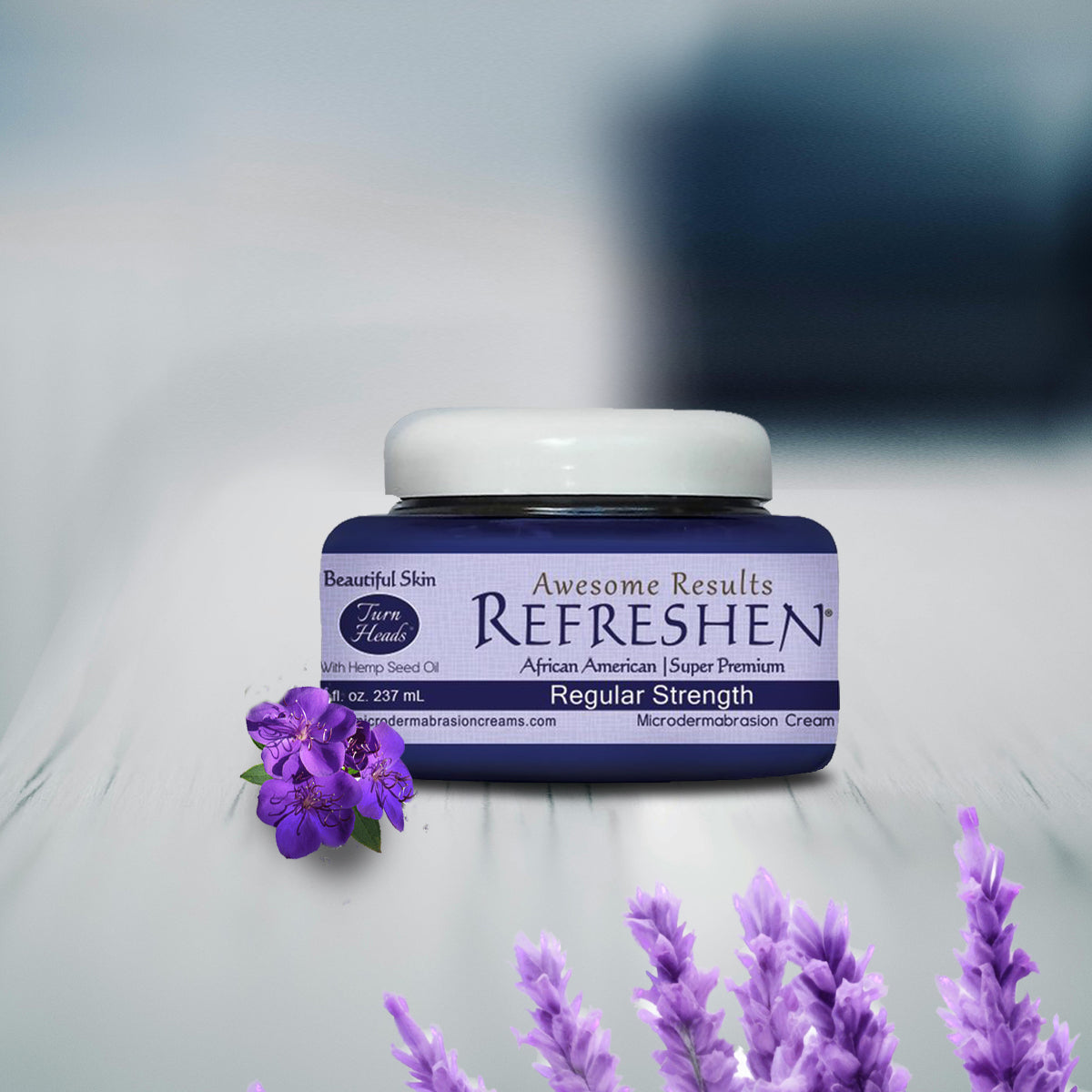 8 oz. - REFRESHEN - Regular Strength Super Premium Microdermabrasion Cream - Plum Label - SKU867023000260