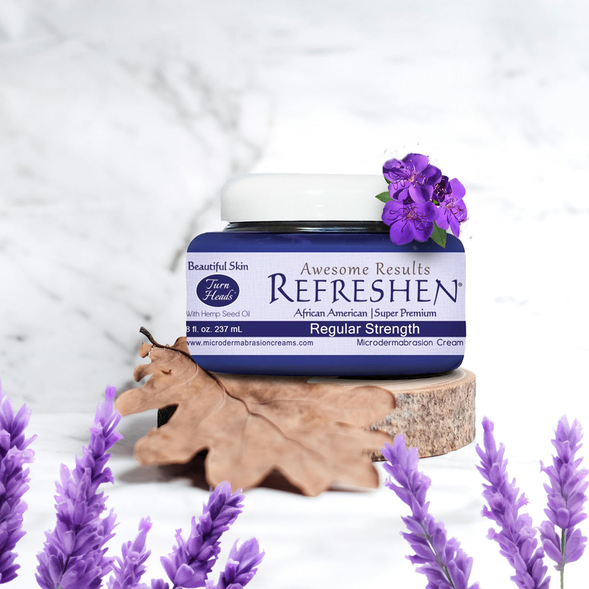 8 oz. - REFRESHEN - Regular Strength Super Premium Microdermabrasion Cream - Plum Label - SKU867023000260