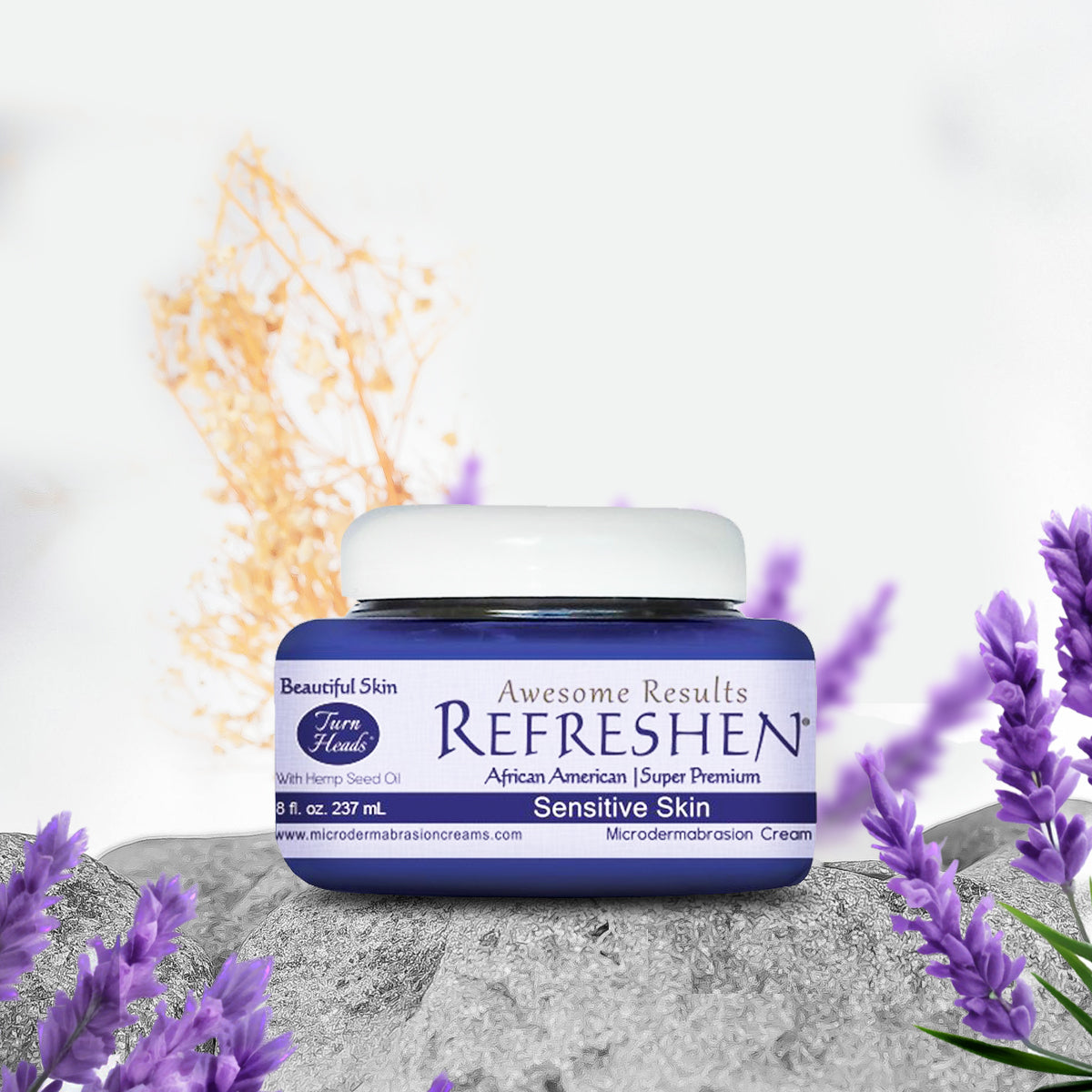 8 oz. - REFRESHEN Sensitive Skin Super Premium Microdermabrasion Cream - Plum Label - SKU867023000253