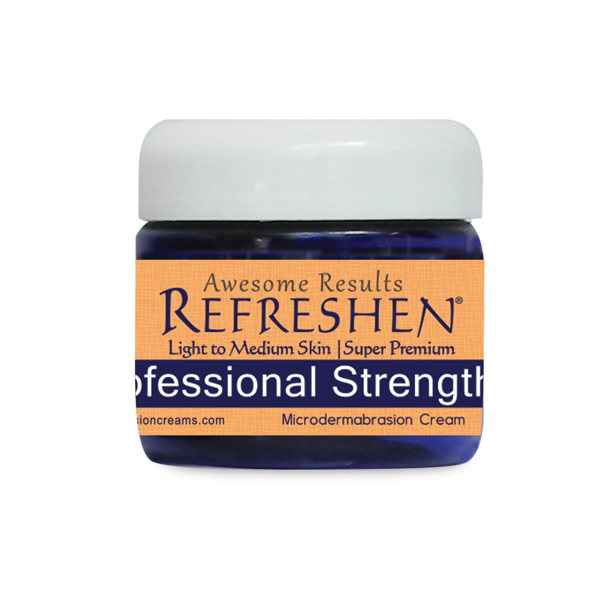 2 oz. - REFRESHEN Professional Strength Super Premium Microdermabrasion Cream - Orange Label - SKU867684000029