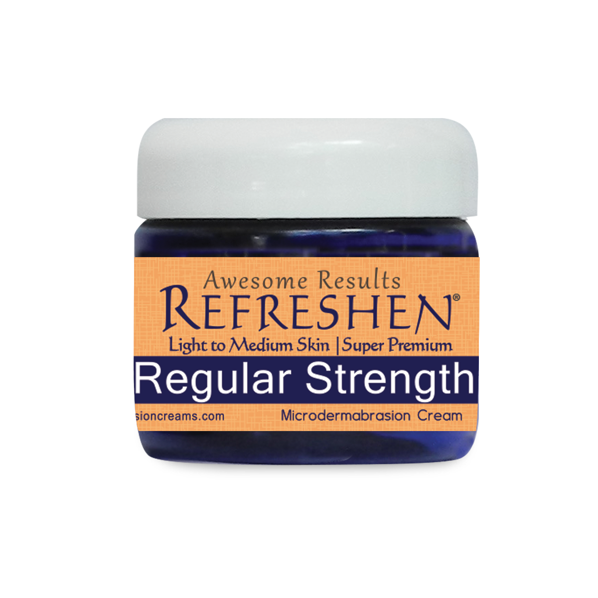 2 oz. - REFRESHEN Regular Strength Super Premium Microdermabrasion Cream - Orange Label